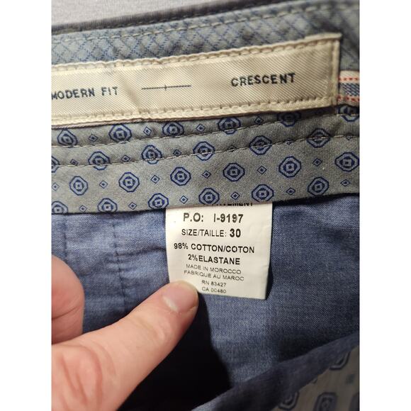 Ballin Crescent Pants Mens Size 30x28 Gray Modern Fit Chino Casual Comfort Golf - Picture 5 of 10